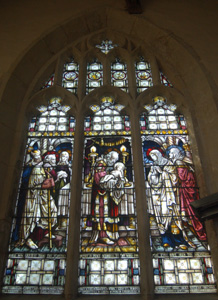 Chancel south wall east window August 2009
